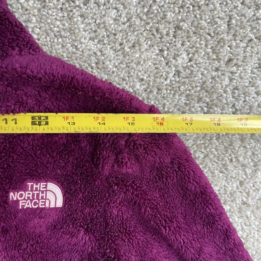 The North Face Jacket Womens Small Purple Fleece Full Zip Lined Logo Pockets